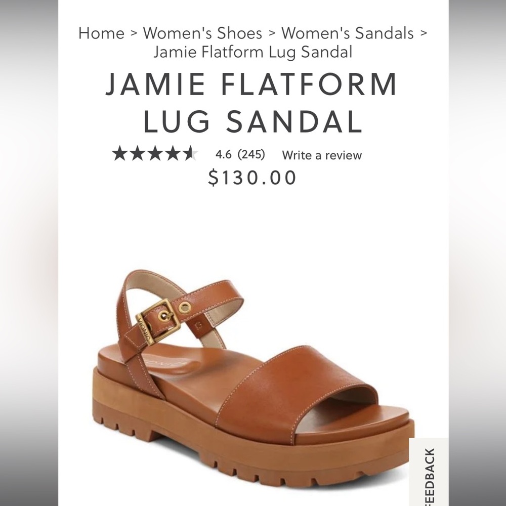 Vionic platform sandal